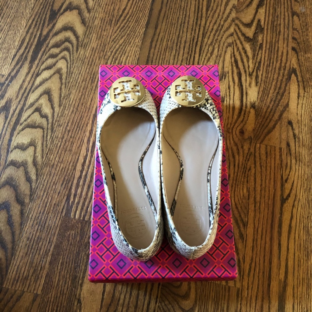 Tory Burch Python Reva Flats